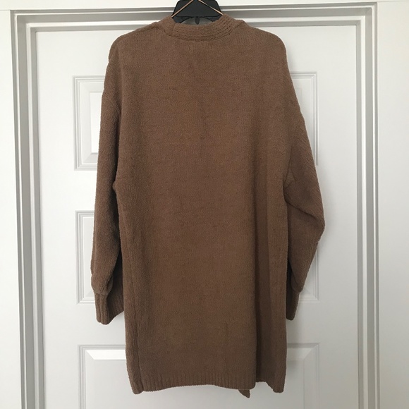 Stitch & Feather open front cardigan bishop sleeves camel color size large - Picture 10 of 14